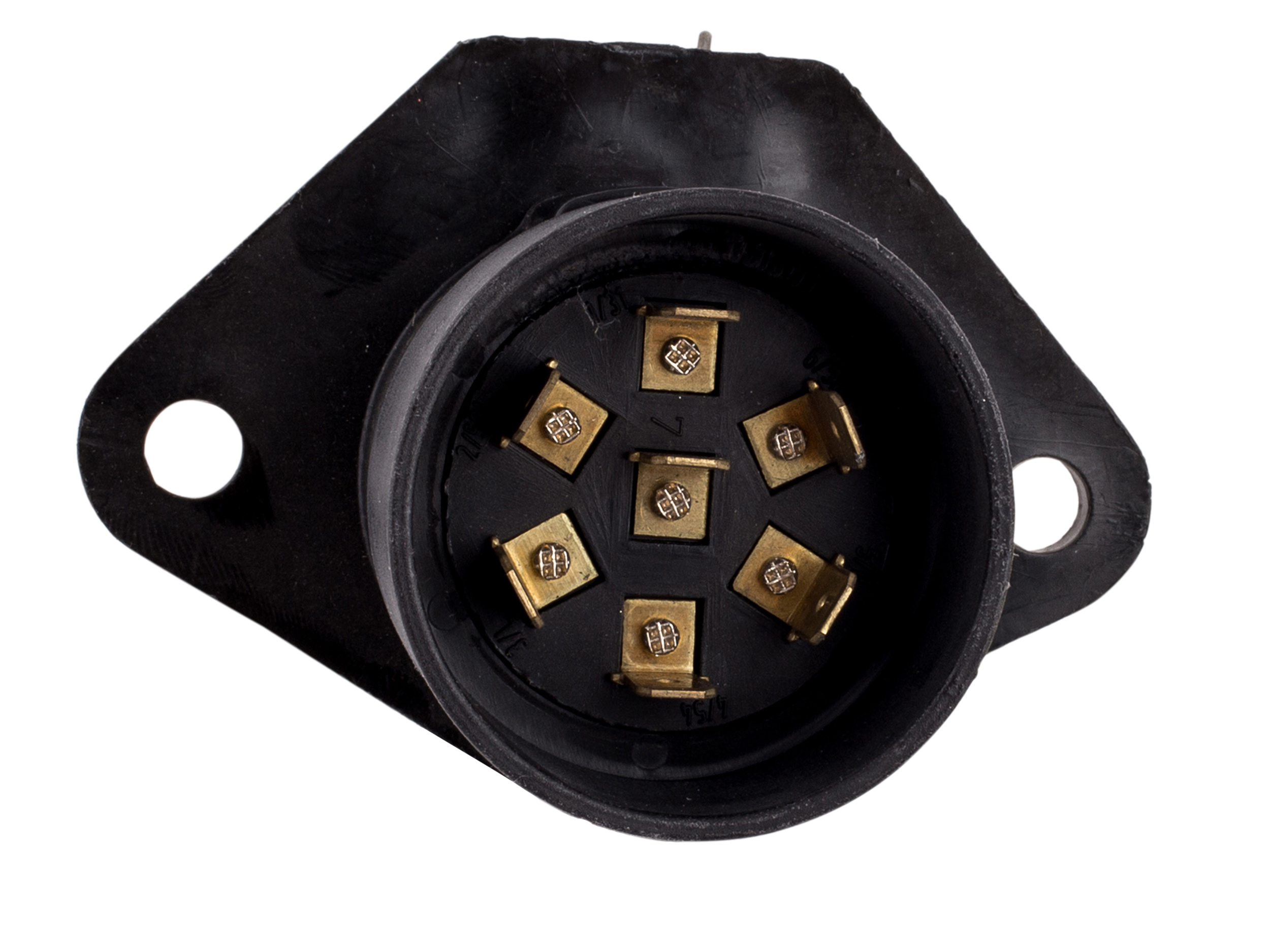 74400008-JAEGER-automotive-Steckdose-24-Volt-7-Pol-N-Kunststoff-Flachsteckanschluss-Deckel-ALU-r-ckw-rtiger-Geh-useaufsatz-3 7-pin 24 volt socket, ISO 1185, flat connector, rear housing attachment