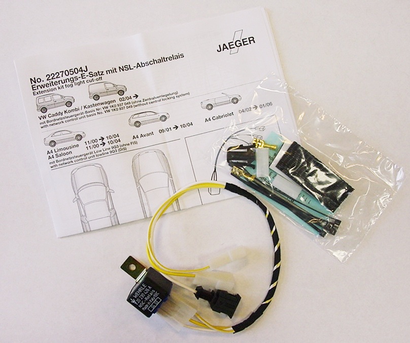 22270504 JAEGER automotive 22270504 Erweiterungssatz NSL-Abschaltung Audi A4 + VW Caddy