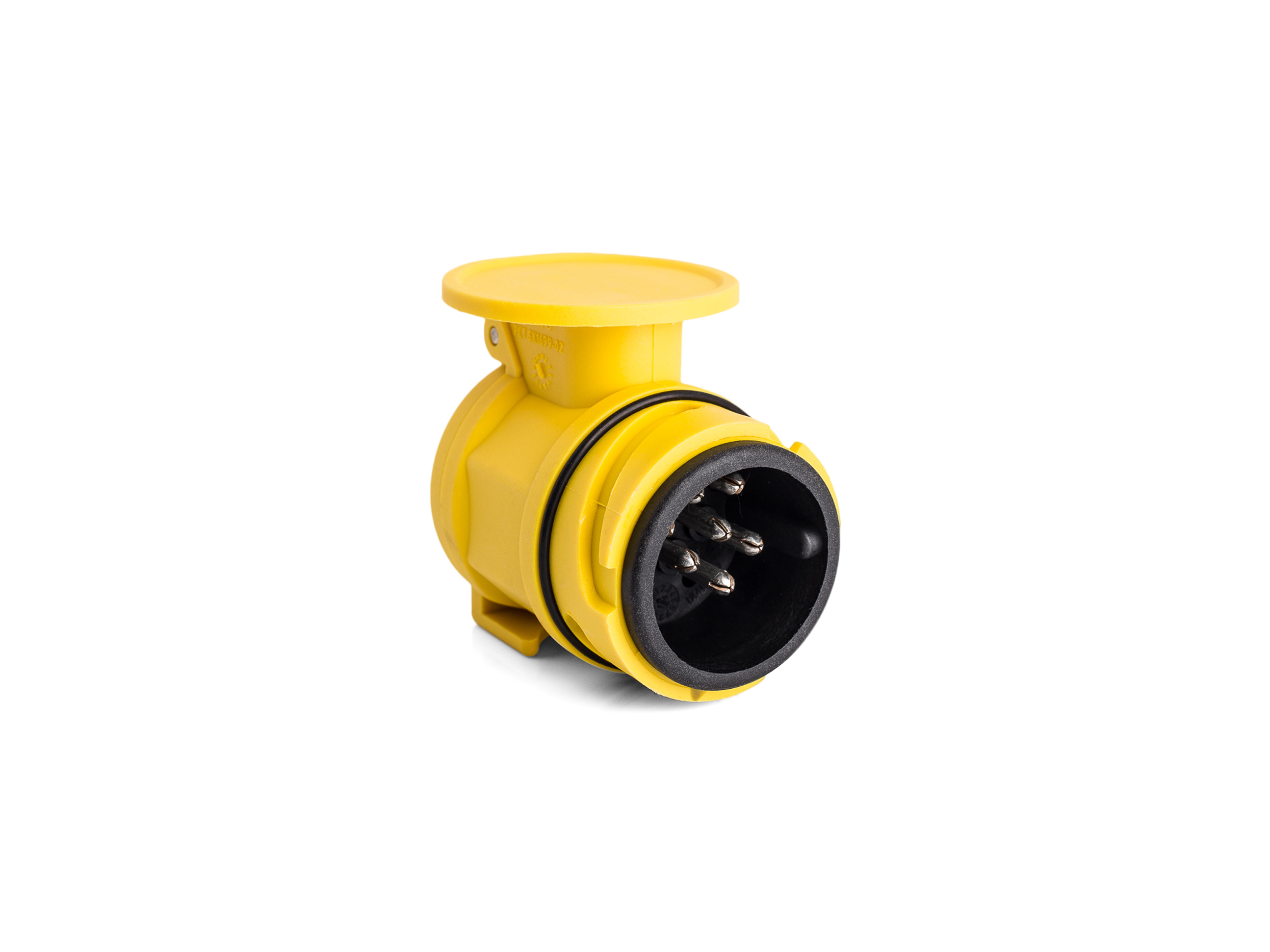 Miniadapter 13-polig auf 7-polig 12 Volt in Gelb Miniadapter 13-polig auf 7-polig 12 Volt in Gelb