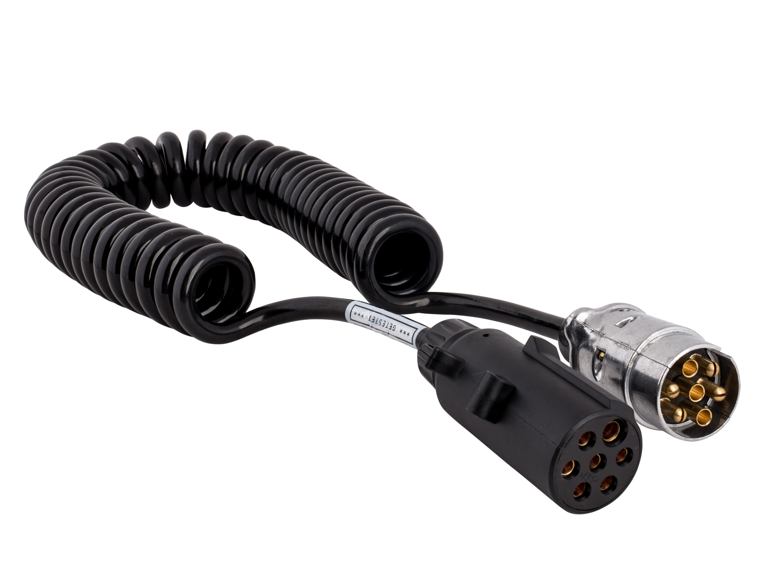 14400001 Spirale 7 polig (N) Alu, 1x 12 VoltSt. und 1x2