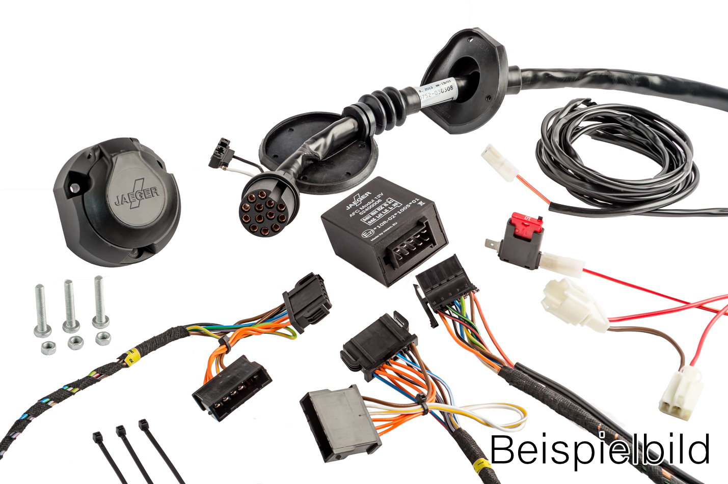 AFC-Premium-Elektrosatz JAEGER automotive 21500509 fahrzeugspezifischer 13-poliger Elektrosatz