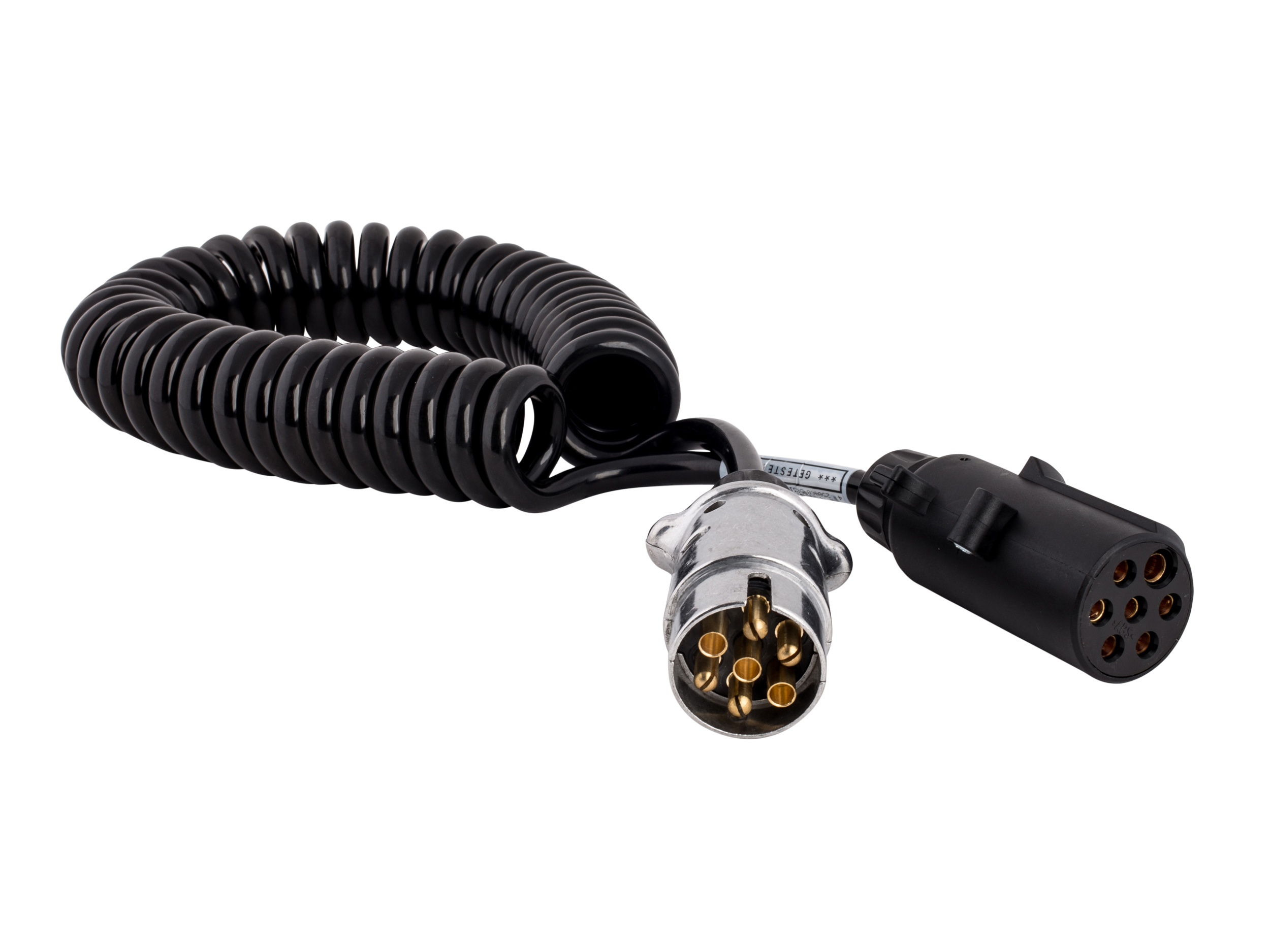 14400001 Spirale 7 polig (N) Alu, 1x 12 VoltSt. und 1x2