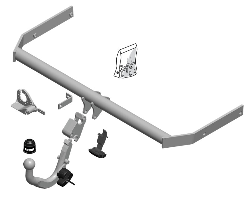 8D210002_02 Detachable towbar, SEAT Toledo IV, SKODA Rapid