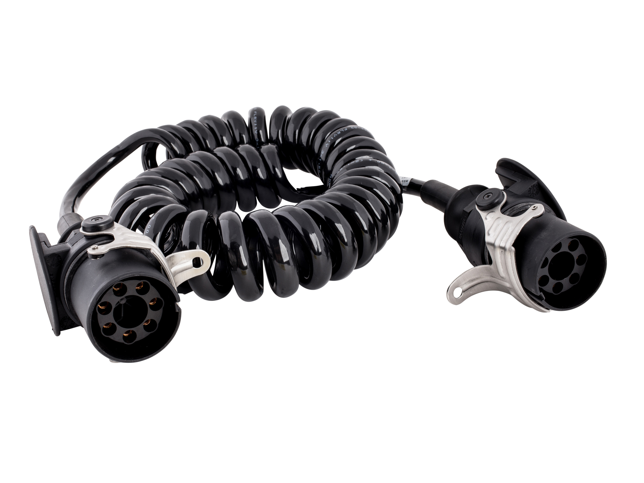 15400001-JAEGER-automotive-Spirale-24V-ABSEBS-7P-kleiner-Durchmesser-mit-Knickschutz-4-50m Spiral cable 7-pole 24 volts, ABS / EBS compatible, assigned 7 times