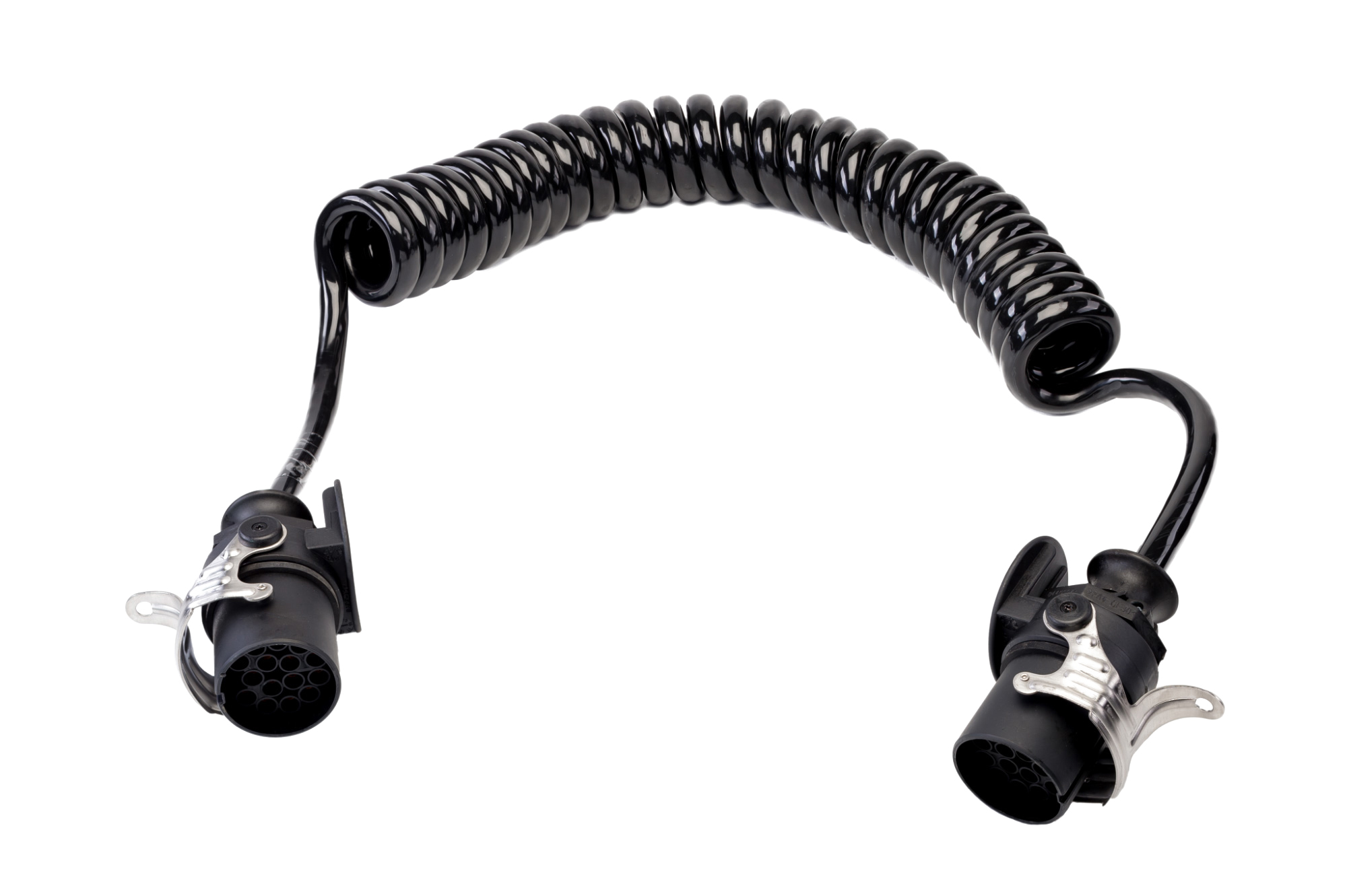 15400002-JAEGER-automotive-24-Volt-Spiralleitung-2-Stecker-15-polig Spiralleitung 15-polig 24 Volt, Wendeldurchmesser 55 - 60 mm