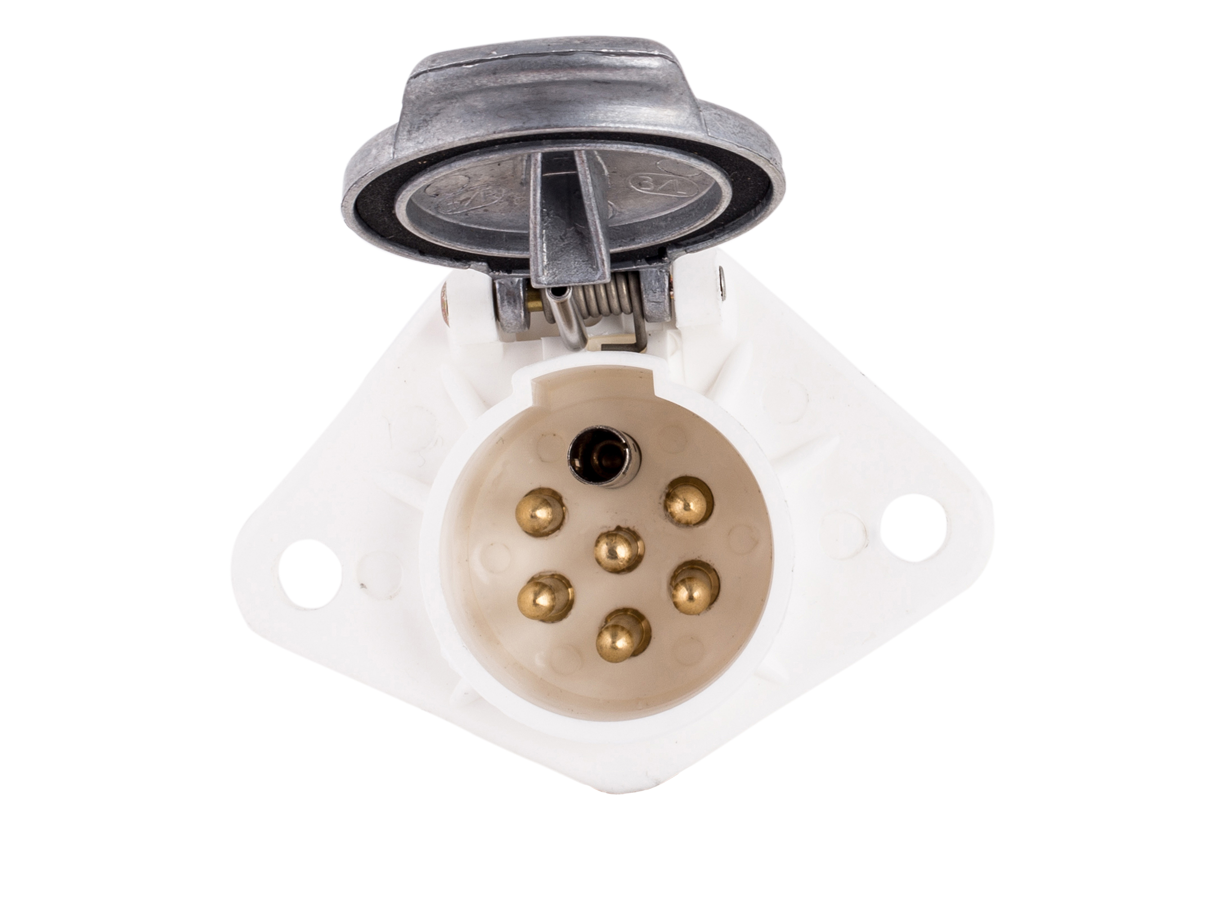 74400005-JAEGER-automotive-Steckdose-24-Volt-7-Pol-Z-Kunststoff-Schraubanschluss-Deckel-ALU-3 Steckdose 7-polig 24 Volt, ISO 3731, Schraubanschluss
