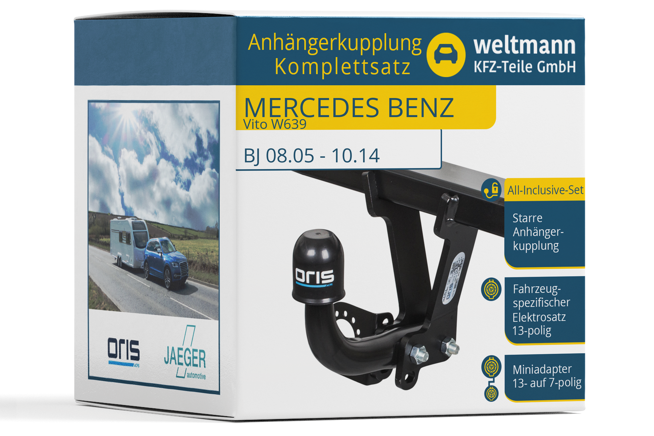 Towbar incl. PREMIUM Wiring Kit suitable for MERCEDES BENZ Vito - Type W639