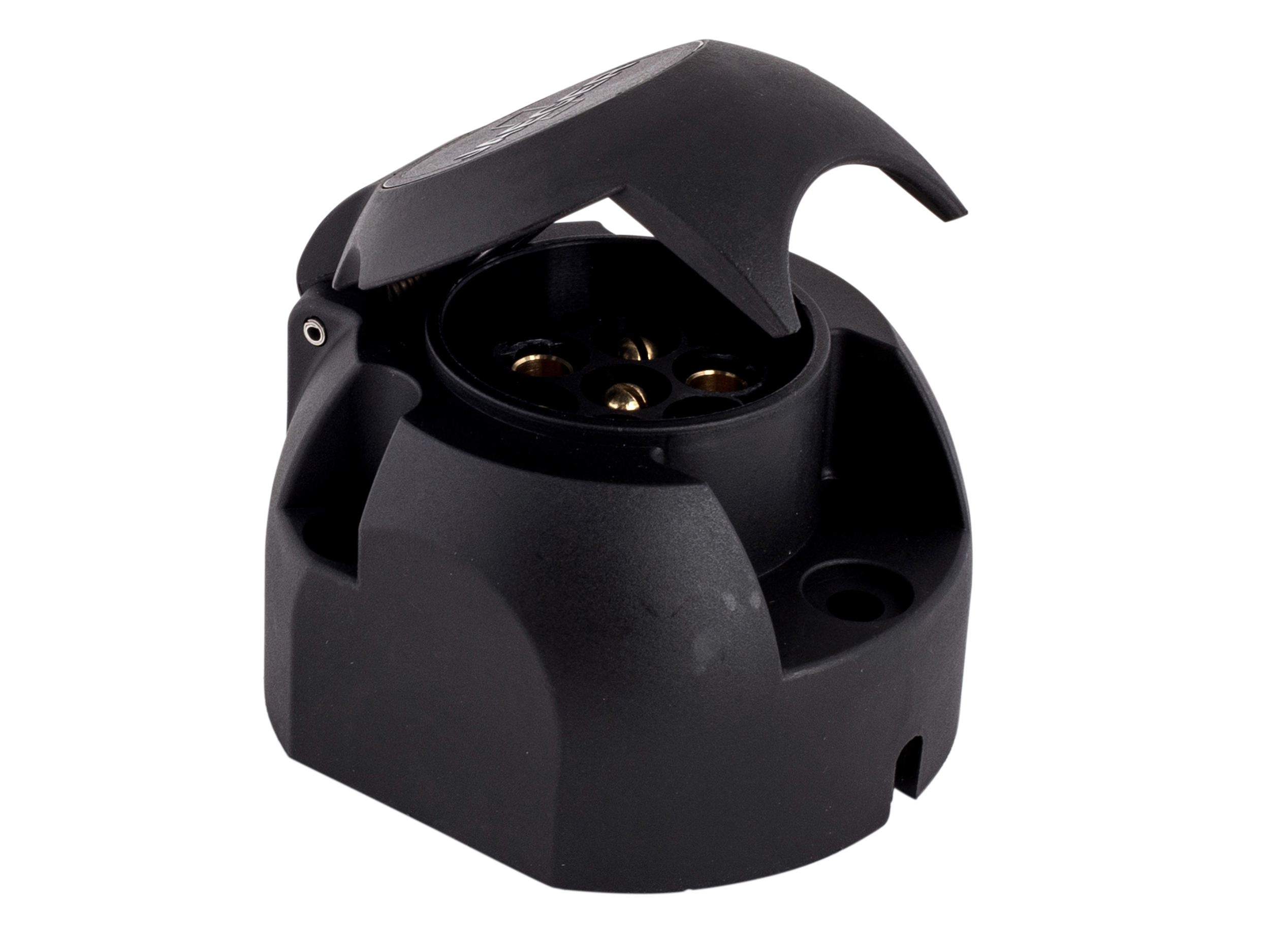 80400017-JAEGER-automotive-Steckdose-12-Volt-7-Pol-N-Schraubanschluss-Kunststoff Anhängersteckdose 7-polig 12 Volt PKW, Schraubanschluss