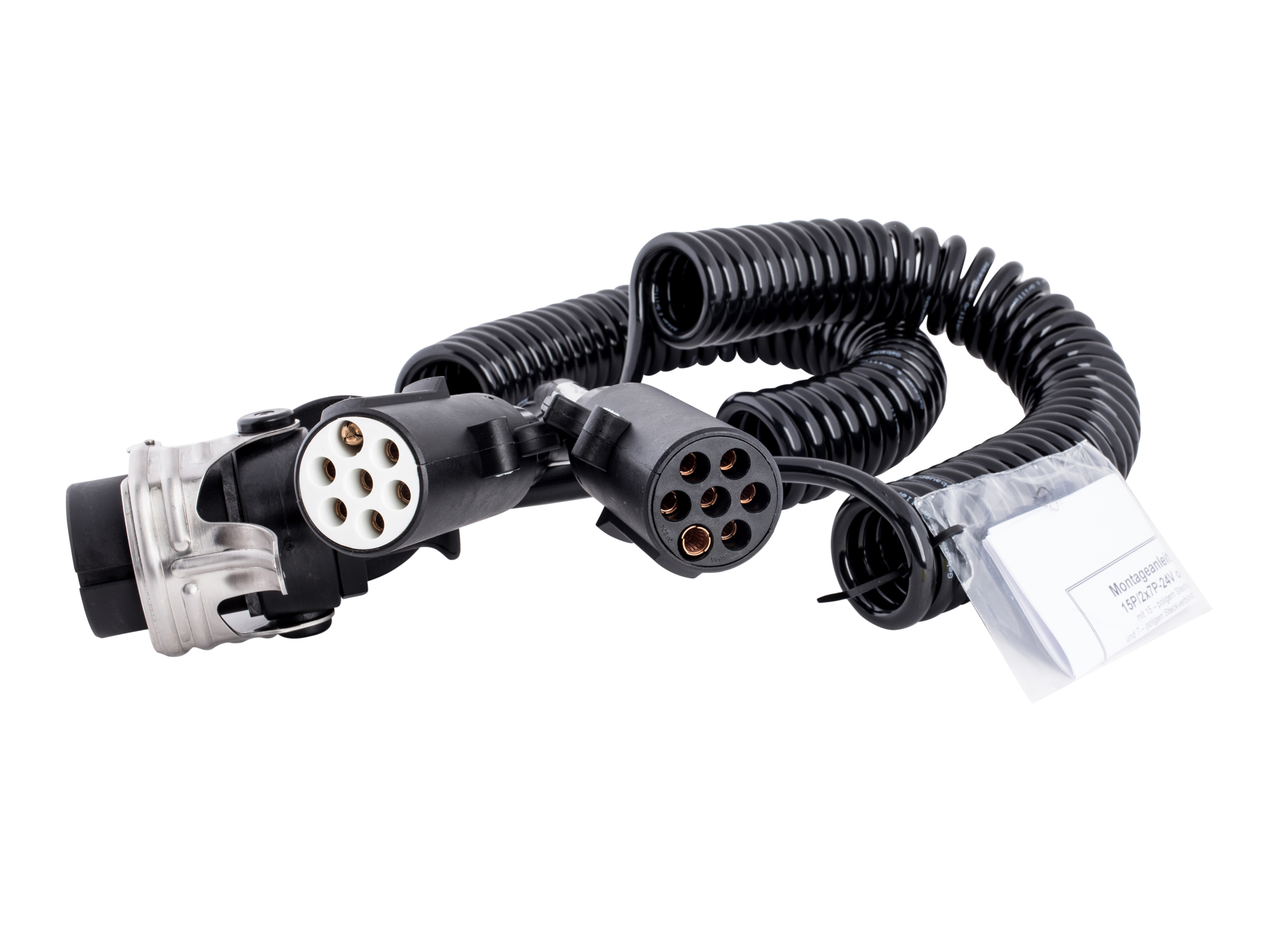 13400002-JAEGER-automotive-Adapter-Spirale-24V-mit-15-Pol-Stecker-auf-2x7-Pol-Stecker-N-S-L-nge-4-50m Adapterspirale 15-polig auf 2 x 7-polig 24 Volt