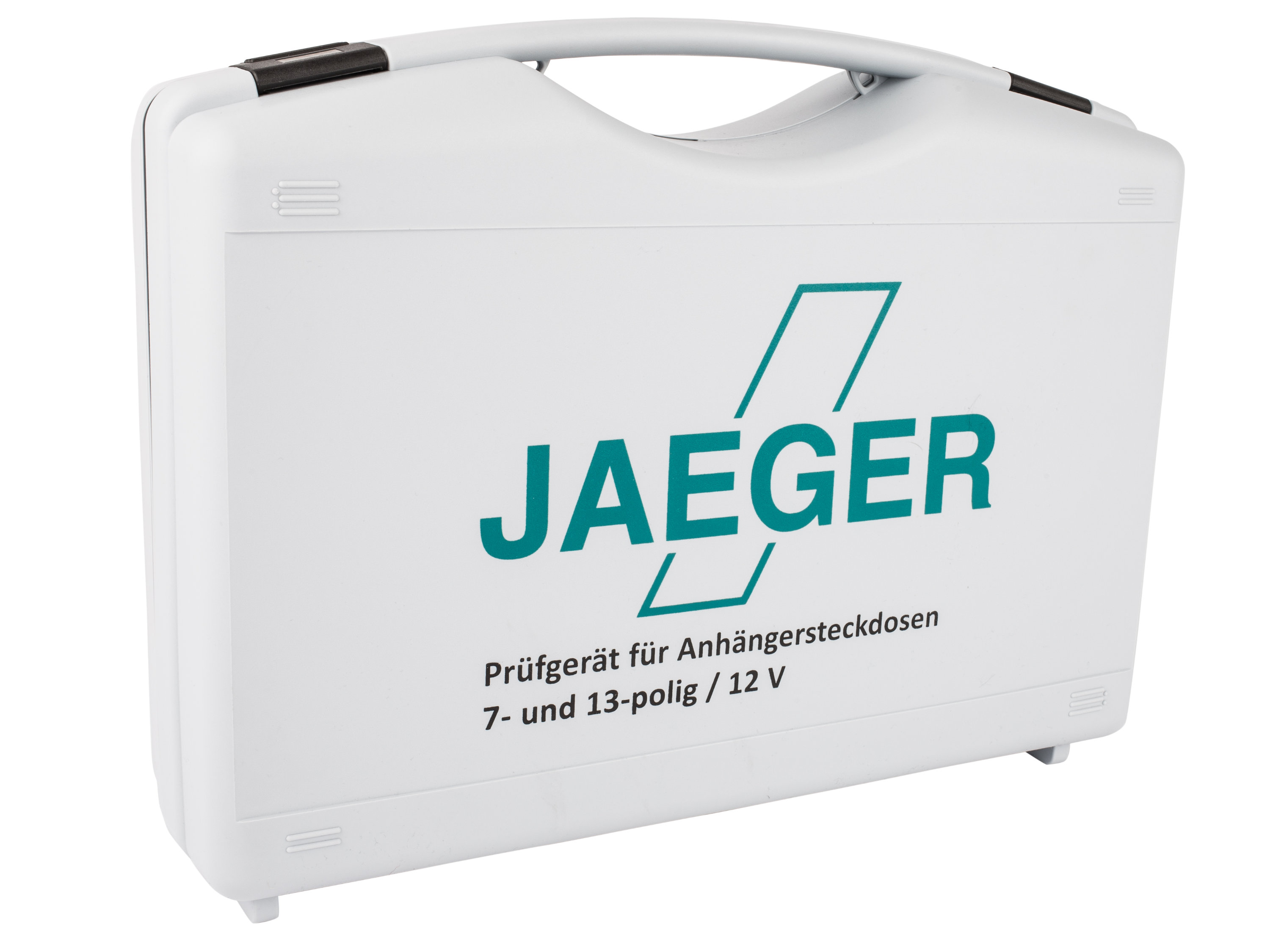 JAEGER-automotvie-Pruefgeraet-Anhaengersteckdosen-7-und-13-polig-12V-Koffer-Ansicht JAEGER automotive 50400522 Universalprüfgerät Zugfahrzeug