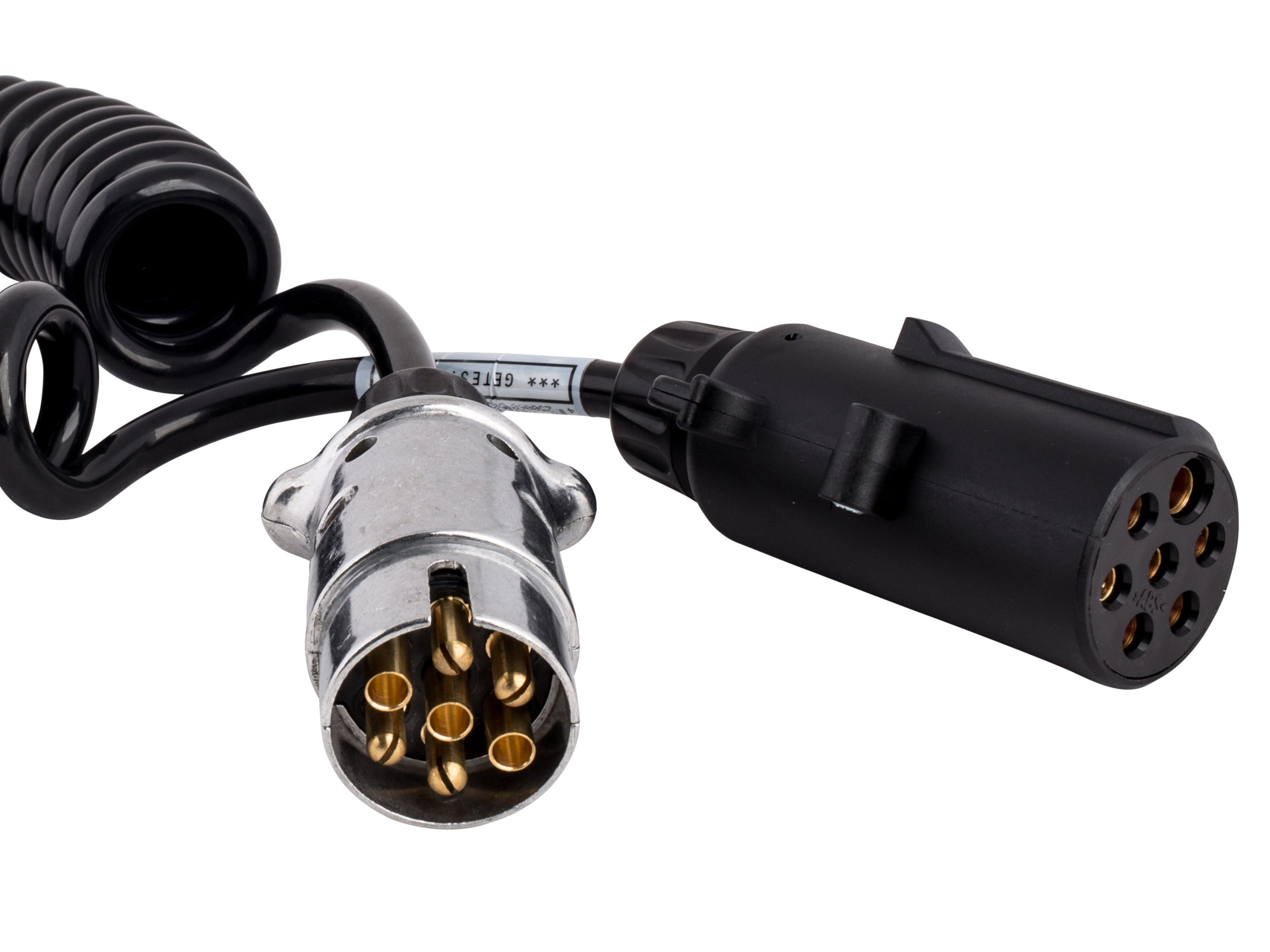 14400001 Spirale 7 polig (N) Alu, 1x 12 VoltSt. und 1x2