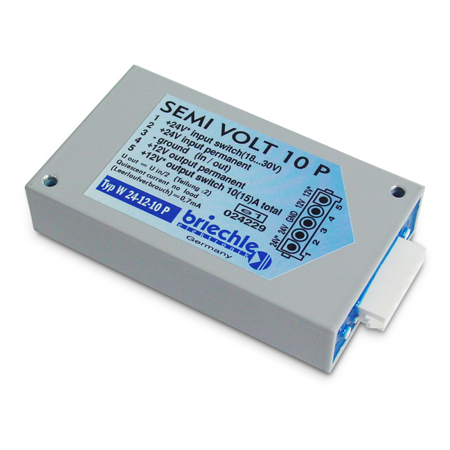 w24-12-10p Briechle Semi Volt 10 Plus 24V auf 12V 10 (15) A Spannungswandler
