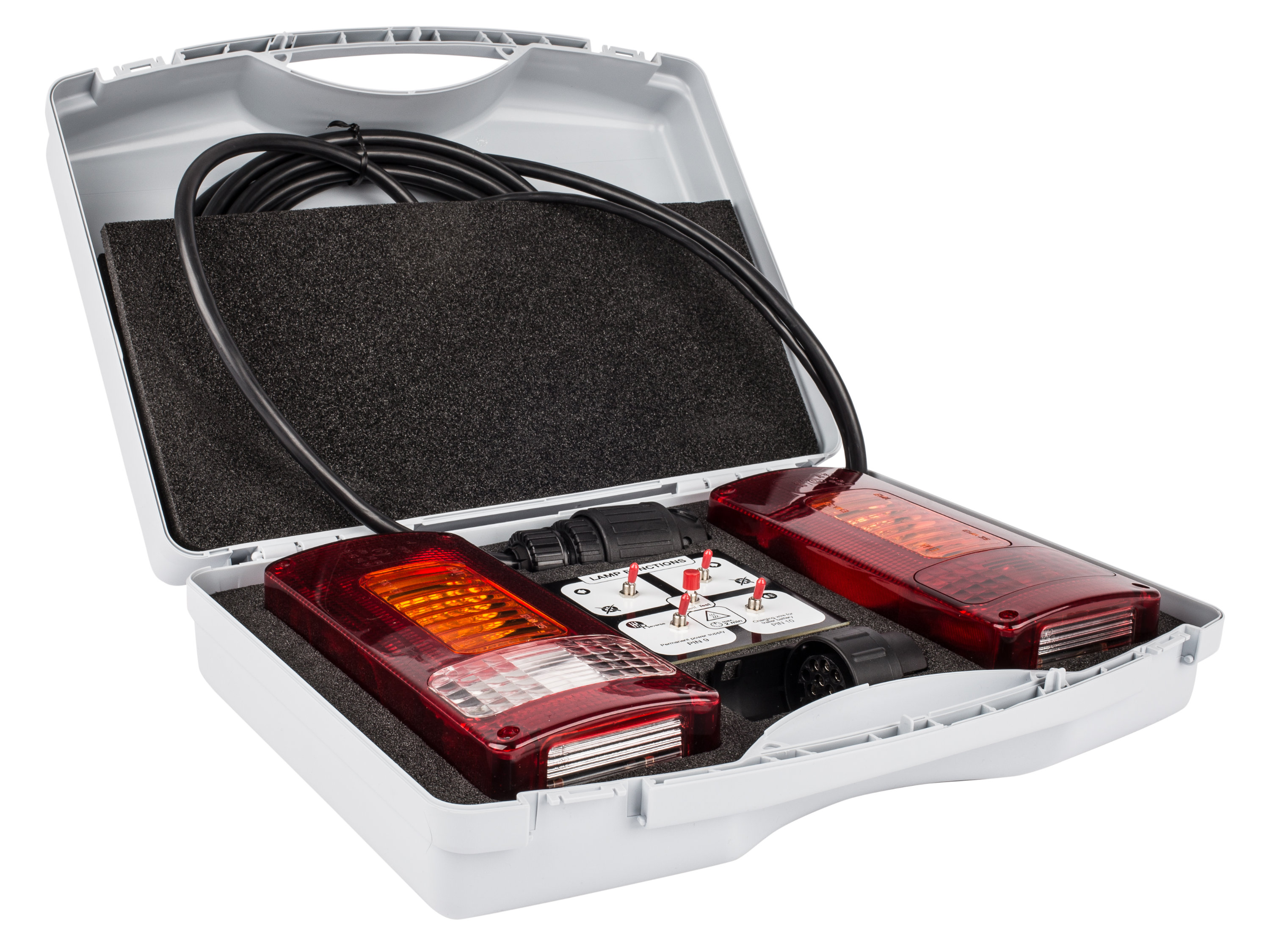 JAEGER-automotvie-Pruefgeraet-Anhaengersteckdosen-7-und-13-polig-12V-offen JAEGER automotive 50400522 Universalprüfgerät Zugfahrzeug