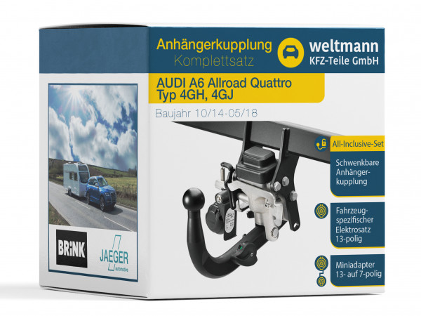 AUDI A6 Allroad Quattro - Anhängerkupplung inkl 13-pol. fahrzeugspezifischem Elektrosatz