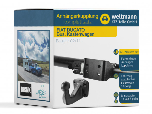 FIAT DUCATO - Anhängerkupplung inkl 13-pol. fahrzeugspezifischem Elektrosatz