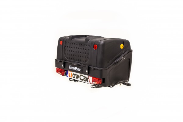 Towbox V1 Gepäckbox für Anhängerkupplung | Schwarz | Transportbox | Gepäckträger