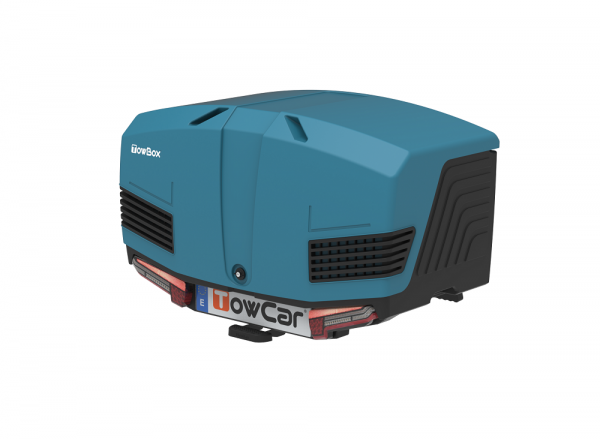 Towbox V3 Gepäckbox für Anhängerkupplung | Marine Blau | Transportbox | Gepäckträger